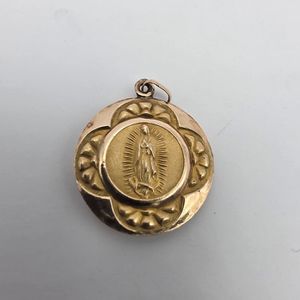 JESUS/MOTHER MARY 10K PENDANT 