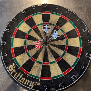 BRITTANY / BRISTLE DART BOARD / INCL. 3 DARTS