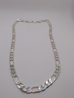 STERLING SILVER NECKLACE WITH CUBAN LINKS