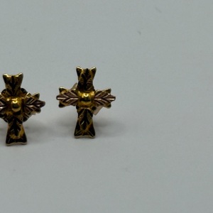 Black Hills Gold Cross Earrings 