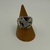 STERLING SILVER BLACK HILLS GOLD RING WITH AN EAGLE TWO LEAVES