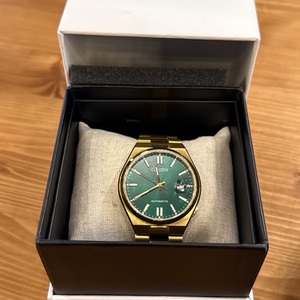 CITIZEN WRIST WATCH Automatic GREEN FACE Gold-Tone Stainless Steel 40mm 8210-ASL