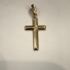  CROSS PENDANT 14K YELLOW GOLD 1G