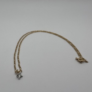 14K Yellow Gold 5g Necklace w/ Real Diamond 