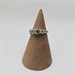 14k white gold ring w/ 3 stones