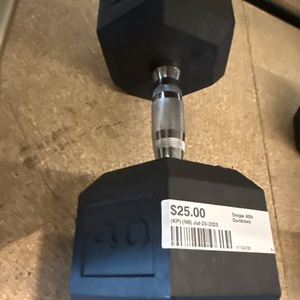 SINGLE 40LB DUMBBELL