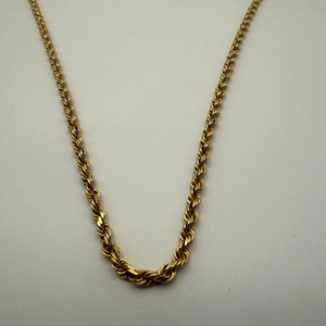 14K YELLOW GOLD ROPE NECKLACE 14.7G 21INCH LENGTH