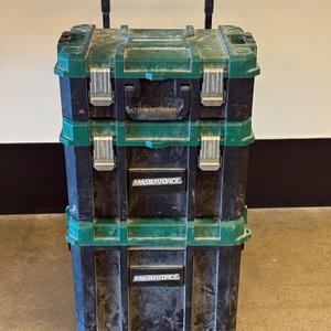 MASTERFORCE 3 TIER ROLLING TOOLBOX W/ MISC TOOLS