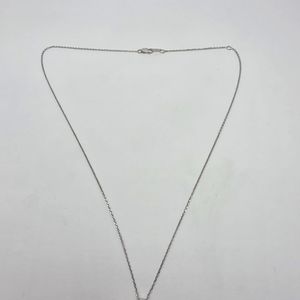 STERLING SILVER NECKLACE WITH RED STONE 