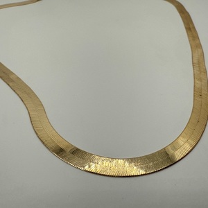 14.10gs 14K Y/G HARRINGBONE NECKLACE 