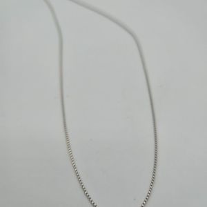 STERLING SILVER BOX CHAIN NECKLACE