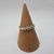  14K / 1.9g RING W/ CLEAR STONES ACROSS FACE 