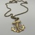  14K / 32.30gms /  YELLOW GOLD ROPE CHAIN WITH NAUTICAL CROSS PENDANT