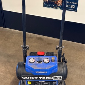 Kobalt / 3320443 / QUIET TECH 4.3-Gallon Portable Electric 150 PSI / Twin-Stack 