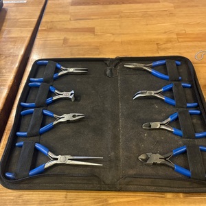 Blue Point 8pc Blue Rubber Grip Mini Pliers Set in Pouch