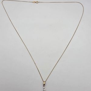 10kt 1.50gms Y/G NECKLACE 