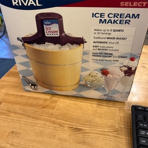 RIVAL ICE CREAM MAKER 
