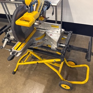 DEWALT MITER SAW WITH DEWALT DWX726 STAND