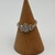 SIZE 7 2.70gms Ring 10K ROSE GOLD RING WITH DIAMOND CHIPS 
