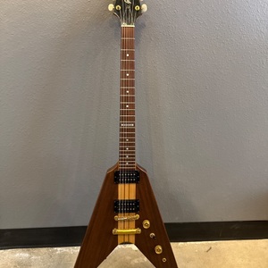 GRECO FLYING V JAPENESE, MAPLE WOOD BODY, PEARL GUITAR TUNERS
