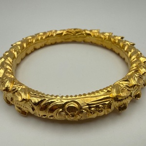 22.00gms 22K YELLOW GOLD BANGLE BRACELET /BANGLE SIZE 4 