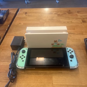 NINTENDO SWITCH WITH JOY CONS, DOCK AND CONTROLLER 