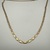 14K / 19g / Tri-Color Link Necklace 24'' LENGTH