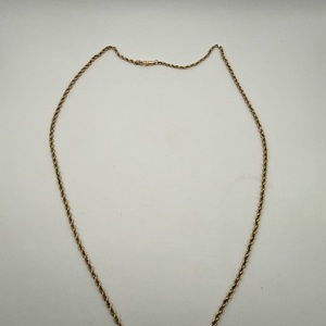 24'' Yellow Gold 14kt 11.8gms Necklace ROPE CHAIN NECKLACE 