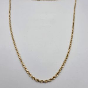 14K Y/G ROPE CHAIN 3G  20"