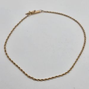14K Y/G ROPE CHAIN 1.1G 6"