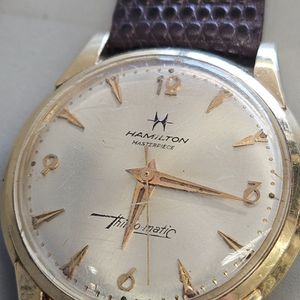 HAMILTON MASTERPIECE THIN-O-MATIC 14K SOLID GOLD