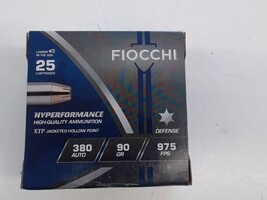 Fiocchi XTP 380 ACP JHP 25 ROUNDS