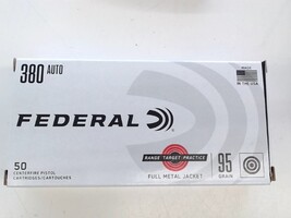 Federal 95GR FMJ 380 ACP 50RDS