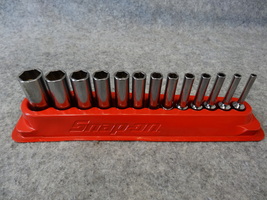 SNAP ON - PATKY502 - 1/4" DRIVE; SAE 1/8"-5/8" DEEP SOCKET SET