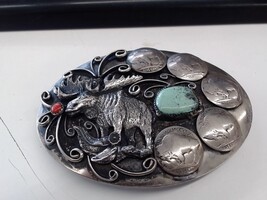 BELT BUCKLE  BUFFALO NICKEL 