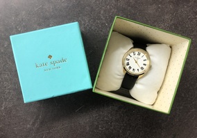 Kate Spade Black Crosstown Watch KSW1093 34mm