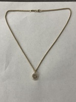 Vintage Chopard Happy Diamonds Floating Diamonds Ladies Pendant Necklace 18K 17"