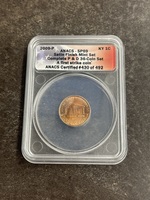 2009 P Early Childhood Lincoln Cent Satin Finish ANACS SP69 First Strike