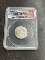 2009 P American Samoa Quarter ANACS SP69 Satin Finish First Strike