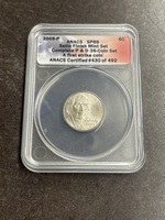 2009 P Jefferson Nickel ANACS SP69 Satin Finish First Strike