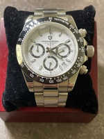 Pagani Design Chronograph PD-1644 Date Quartz Silver Watch - 26mm - For Parts