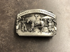 Arroyo Grande Christmas 1985 Commemorative Belt Buckle