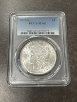 1878 S PCGS Morgan Silver $1 Coin MS 62