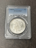  1880-S Silver Mogan Dollar PCGC MS 63