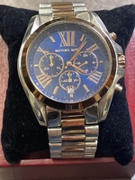 Michael Kors Roman Numerals with Navy Face Ladies Watch MK-5606 Length 7.5" Inch