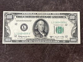 1950 D Series $100 Federal Reserve Note