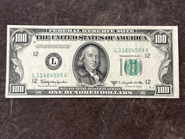 1950 D Series $100 Federal Reserve Note