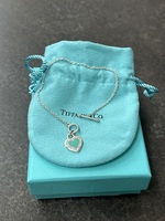 Tiffany & Co. Return To Tiffany "Love" Enamel Heart Toggle Bracelet 6.5 In.