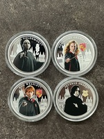 Harry Potter Bradford Exchange Silver Plated Coins
