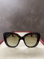 Gucci Black GG0327S Tortoise Cat Eye Sunglasses